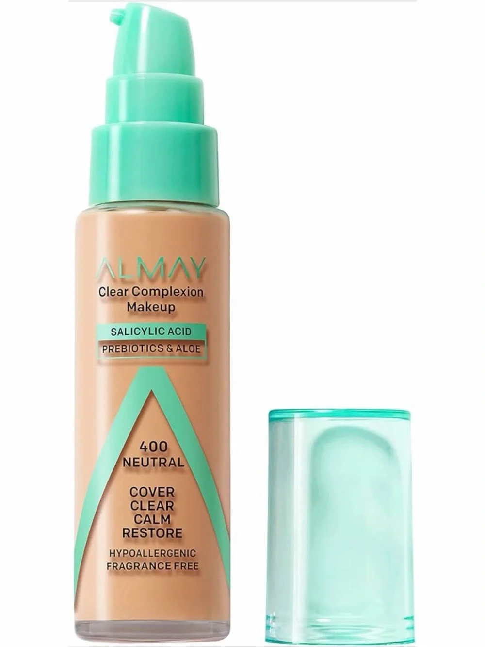 ALMAY Clear Complexion Foundation with Salicylic Acid, 400 NEUTRAL ~ Full Size